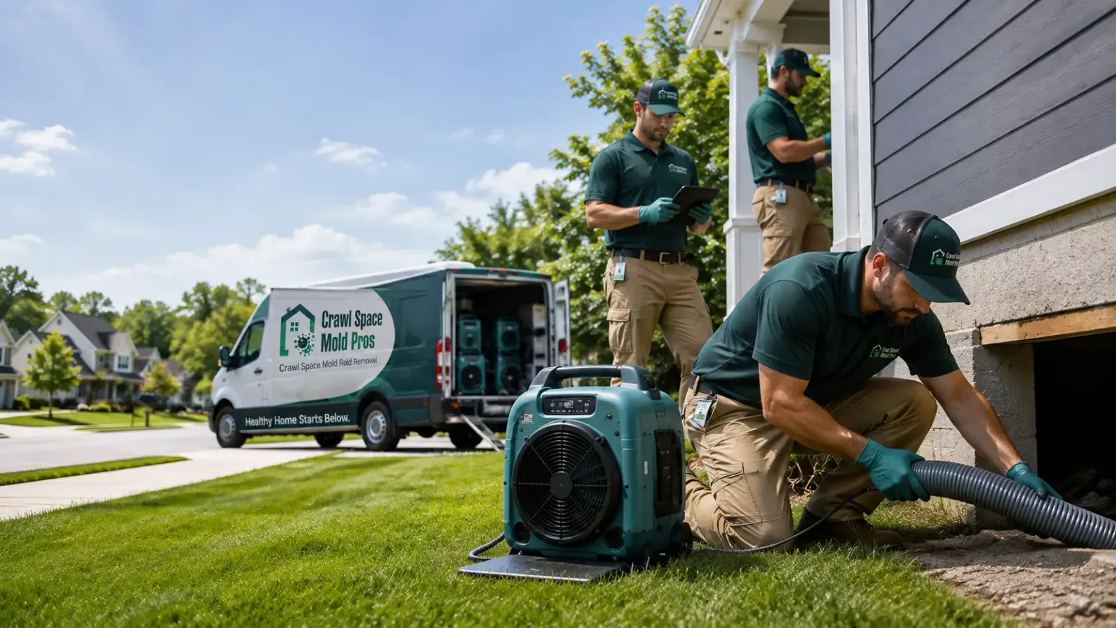Crawl Space Mold Removal in Lawndale, IL